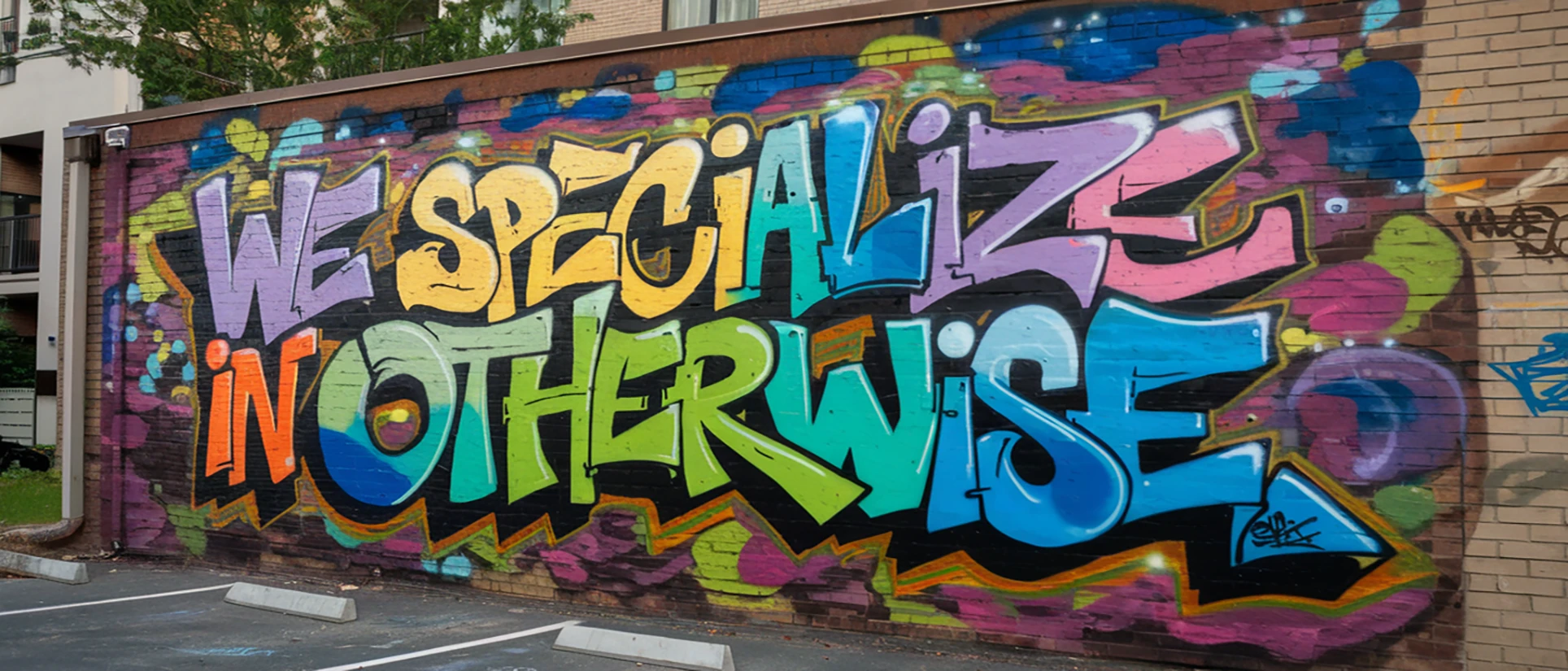 hero_specialize Tagline - We Specialize in Otherwise